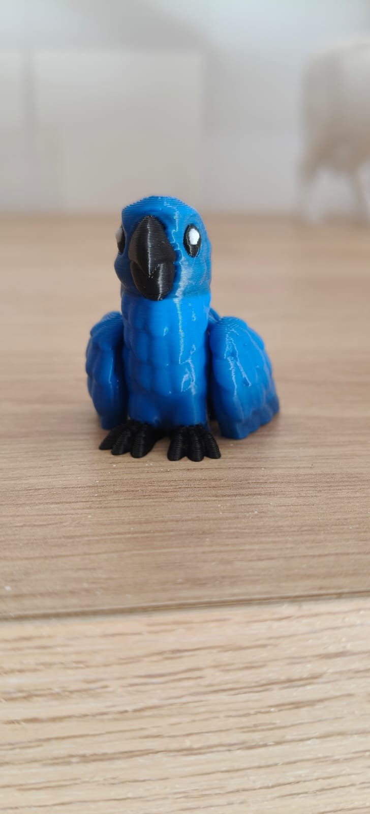 Arara Azul Miniatura 3D