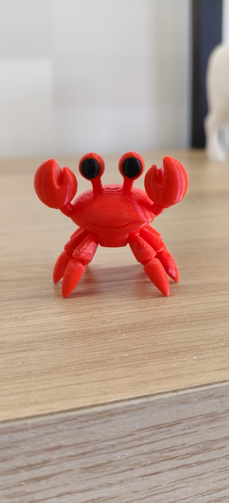 Caranguejinho Miniatura 3D